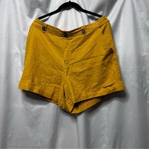 Marc New York High Waist Yellow Shorts